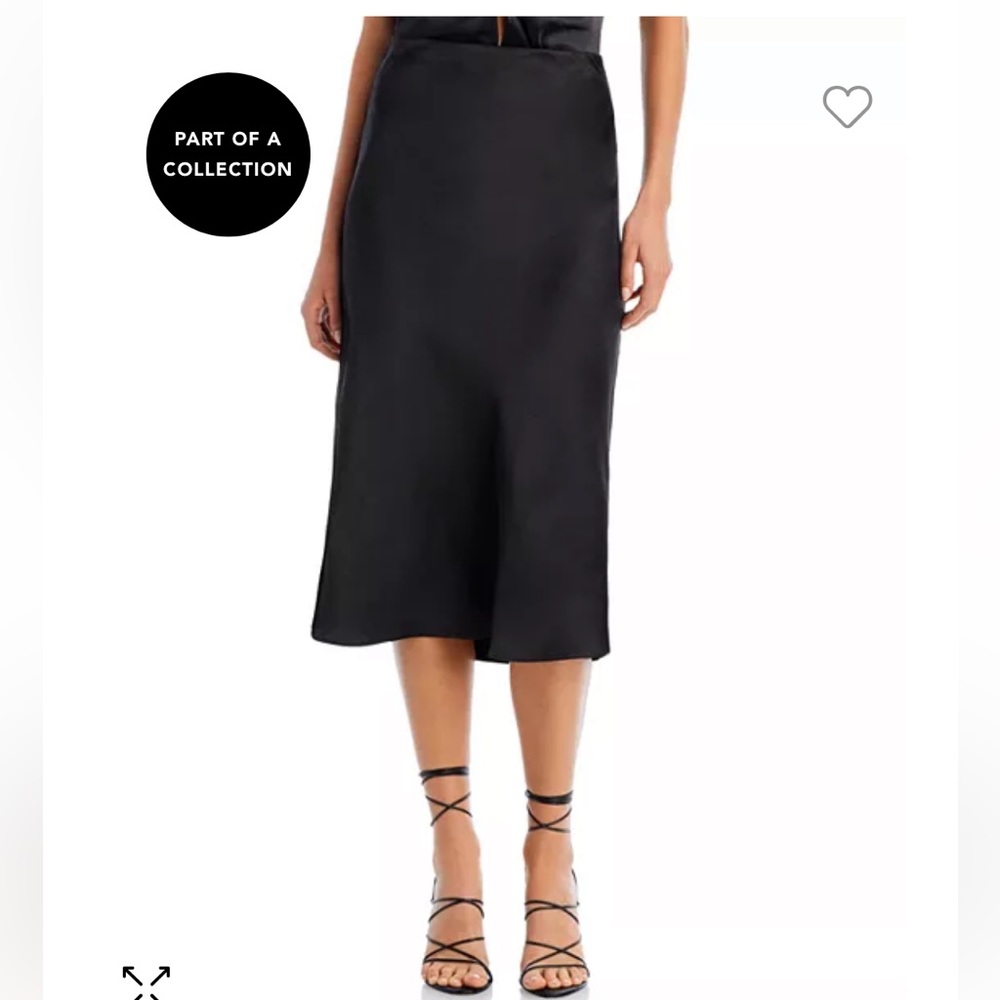 Black slip skirt